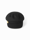 BUCKLE DECOR TWEED BERET HAT