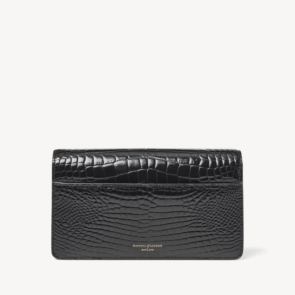 Mayfair Clutch Bag  - Black Patent Croc