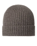 Ribbed Cashmere Hat - Otter Brown