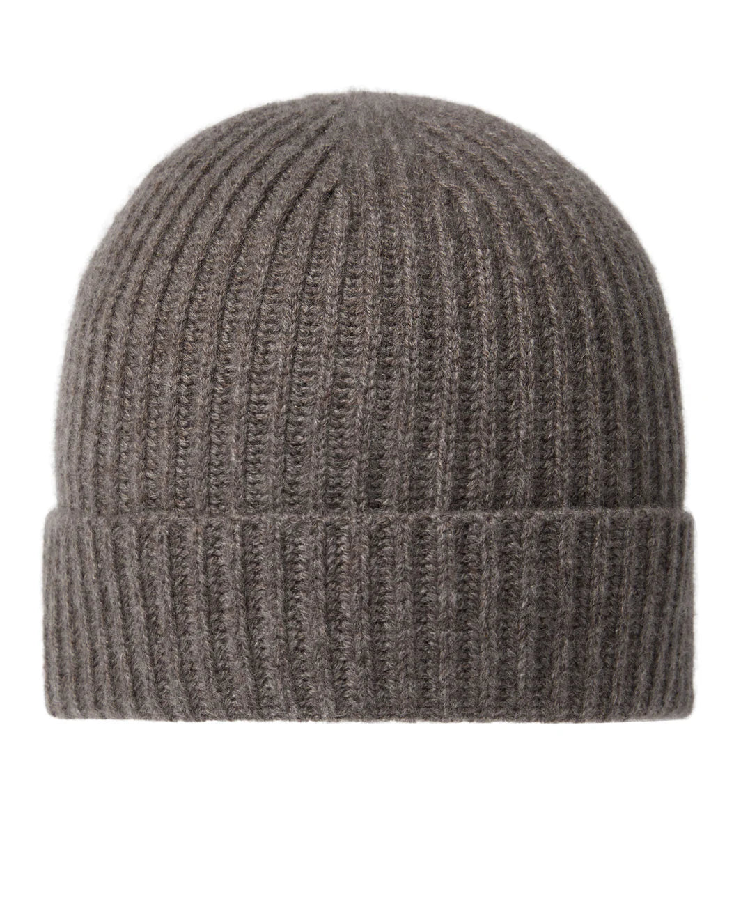 Ribbed Cashmere Hat - Otter Brown