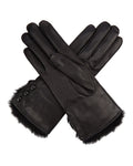 Women's Fur Lined Leather Gloves