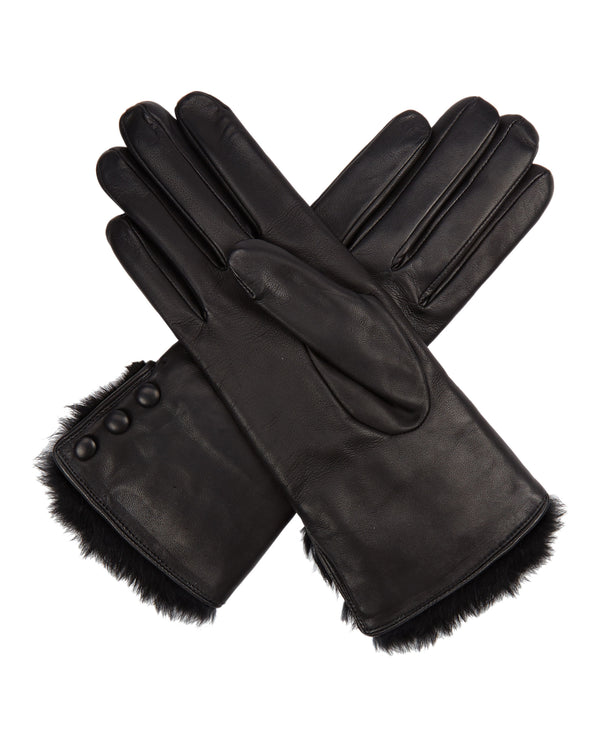 Women's Fur Lined Leather Gloves