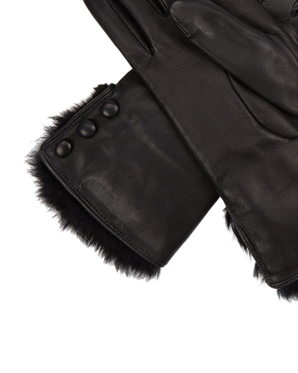Women's Fur Lined Leather Gloves